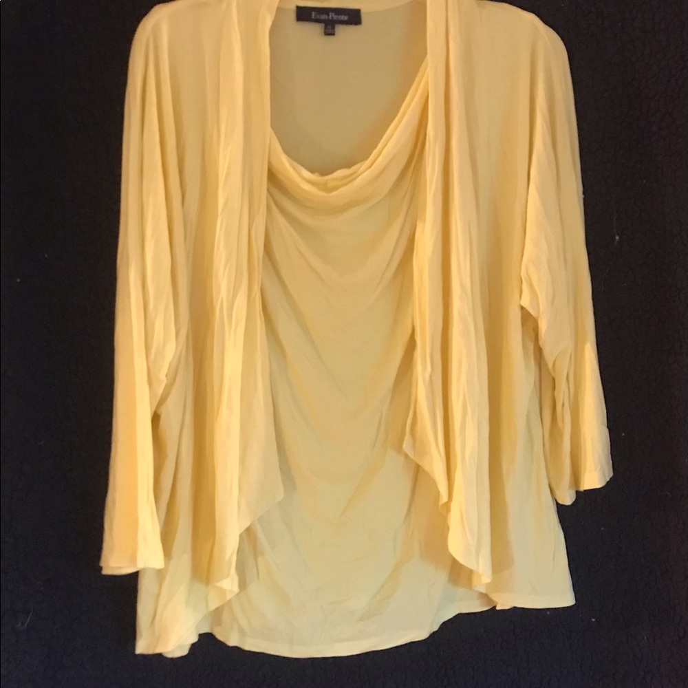 Evan Picone yellow top